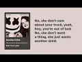 Marshmello, Kelsea Ballerini - Another Drink (Lyrics)