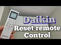 How to Reset DAIKIN Air Conditioning Remote Control Reset Setting