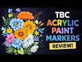 Trying TBC Acrylic Paint Markers 72 Dual Tip Marker Review First Impression from a Novice