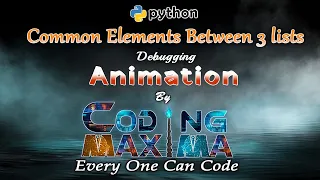 Common Elements Between 3 Lists in Python Python List Program Coding Maxima