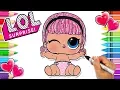 Lil Madame Queen LOL Doll Coloring Page LOL Coloring Book Glitter Printable LOL Coloring Surprise