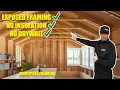 Exposed Monopoly Framing and NO INsulation - this small office Build is spectacular