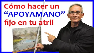 😮¡“EL TIENTO APOYAMANO” ¡FÁCIL Y PRÁCTICO! 👌  Cómo dejarlo fijo en tu atril! 😲