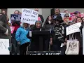 Ashley Underwood protesting the six-week abortion ban