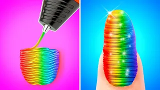 حيل فنية مدهشة وأفكار للحرف اليدوية في المدرسة حرف فريدة بالقلم ثلاثي الأبعاد ومسدس الشمع 