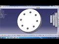Catia - Circular pattern tutorial