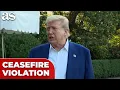 Download Lagu TRUMP blasts ISRAEL-IRAN ceasefire break before heading to high-stakes NATO SUMMIT