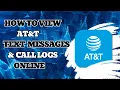 How To Check Text Messages Call Logs Online on AT T
