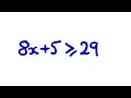 Solve a Linear Inequality Show the Solution on a Number Line
