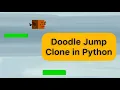 Make Doodle Jump Style Game in 1 Minute Python