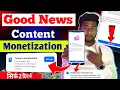 Good News! Facebook Content Monetization New Update | How to Enable Content Monetization Tools 