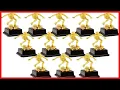Juvale Small Gold Soccer Trophies for Kids Award Ceremonies Tournaments Championship Games Sports