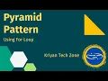 Java for loop pyramid pattern