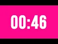 46 Second Countdown Timer No Music With Alarm Clock At The End