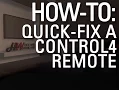 How To Reboot Control 4 Remote
