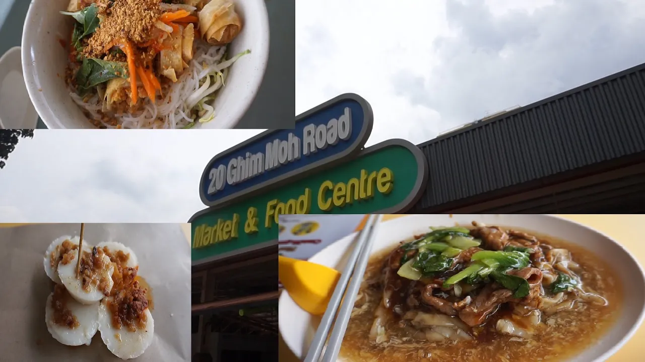 Ghim Moh Food Centre. Ghim Moh Chwee Kueh, Teck Hin Beef Hor Fun and Viet Thai Food.