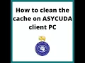 How to clean the cache on ASYCUDA client PC