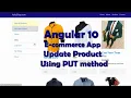 Angular 10 E-commerce project from scratch Ecommerce project from scratch Update product using PUT