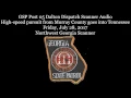 Georgia State Patrol Dispatch Scanner from wild high-speed pursuit of black SUV
