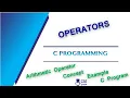 Operators in C - Arithmetic Operator Basic Concepts of C Programming Lec 18 C Programming