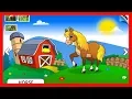 Horse Coloring Pages for Kids - Learn Colors with Animals