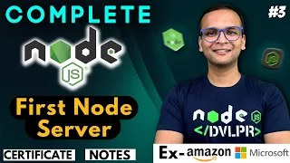 Lecture 3 First Node Server NodeJS Complete Course in Hindi Notes Certification