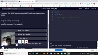 Learn Basic JavaScript Storing Values with the Assignment Operator freeCodeCamp org