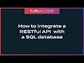 How to integrate a RESTful API with an SQL database Martini Use Case