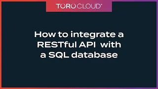 How to integrate a RESTful API with an SQL database Martini Use Case