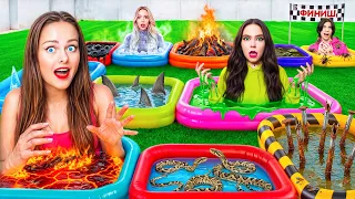 САМАЯ БОЛЬШАЯ НАСТОЛЬНАЯ ИГРА С БАССЕЙНАМИ ЧЕЛЛЕНДЖ 2 !