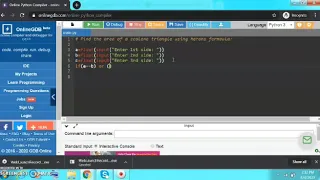 Python program to find area of a scalene triangle
