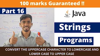 convert the uppercase character to lowercase and lower case to upper case Important java programs