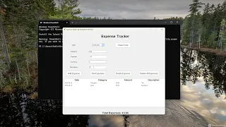Python Personal Expense Tracker - GUI Application Demo