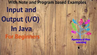 Java IO Basics in Java