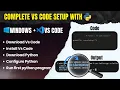 How to Setup Python in Visual Studio Code VS Code Installation for Python