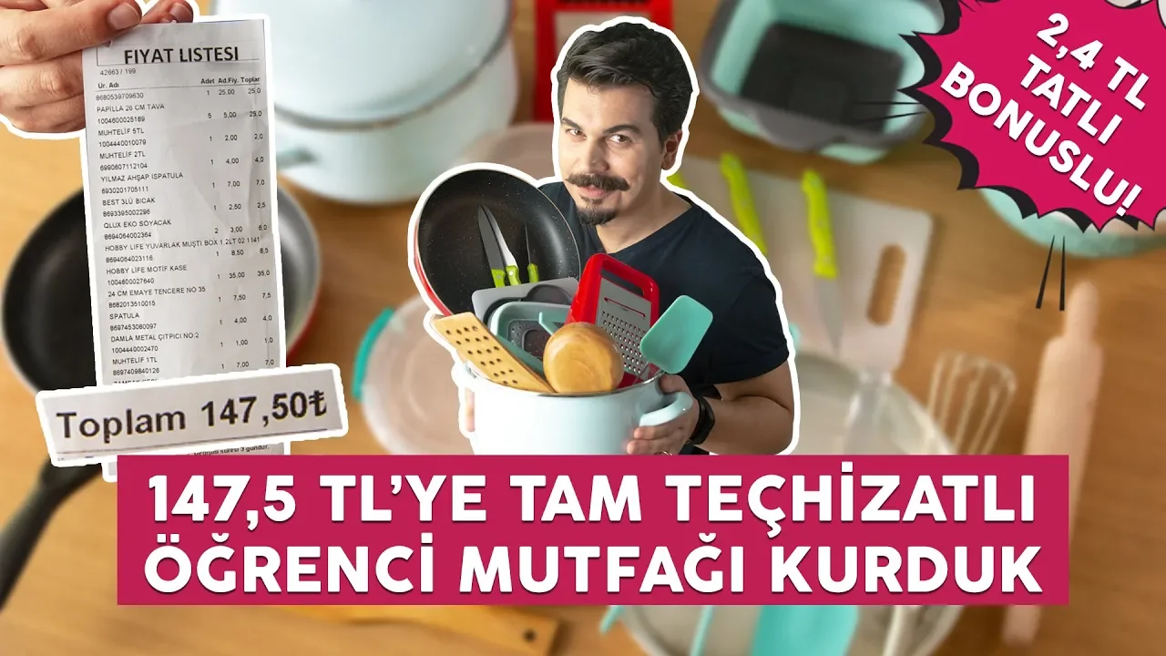 ''Ben öğrenciyim ekonomik tarifler istiyorum'' diyenler... Sizler için öğrenci mutfağında pişen klas. 