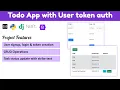 Building a Todo App with Django Rest Framework and Next js User Token Authentication Tutoria