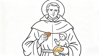 🛑🔥 SAN CAYETANO Patrono del Pan y del Trabajo | Como dibujar paso a paso ✝️ 