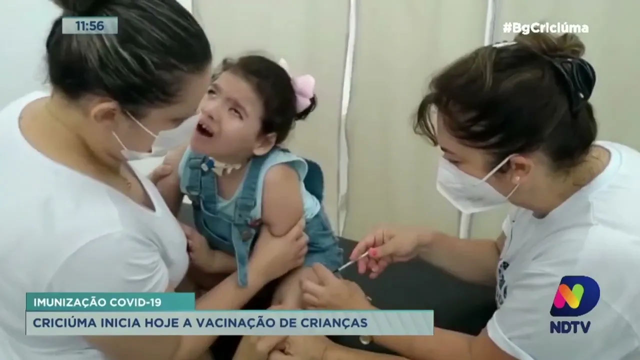 Municípios do Sul do Estado já iniciaram a vacinação das crianças contra a Covid-19
