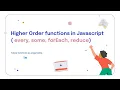 Day - 33 Javascript Higher order function