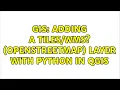 GIS Adding a openStreetMap layer with python in QGIS