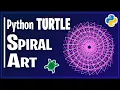 How to Create Colorful Spiral Art using Python Turtle Python Turtle Graphics Tutorial Python