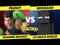 Lagu The Grind 155 - Peanut (Little Mac) Vs. Monkaho (Steve) Smash Ultimate - SSBU