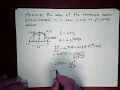 Calc - Optimization Maximizing Area of Rectangle inside a Semicircle