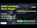 Build a Modern Music Player Background Slideshow Playlists and Stunning UI PyQt Full Tutorial