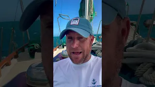 Sailing Puerto Rico enroute to Punta Cana Dominican Republic #sailstillwater #sailfaster