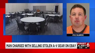 Man charged with selling stolen A-V gear on eBay