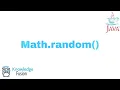 Math random function in JAVA ICSE