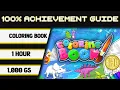 FREE Coloring Book 100 Achievement Walkthrough 1000GS in 1 Hour