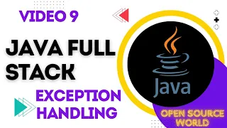 Exception Handling In Core Java Java Full Stack Course OSW 9